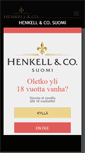 Mobile Screenshot of henkell.fi